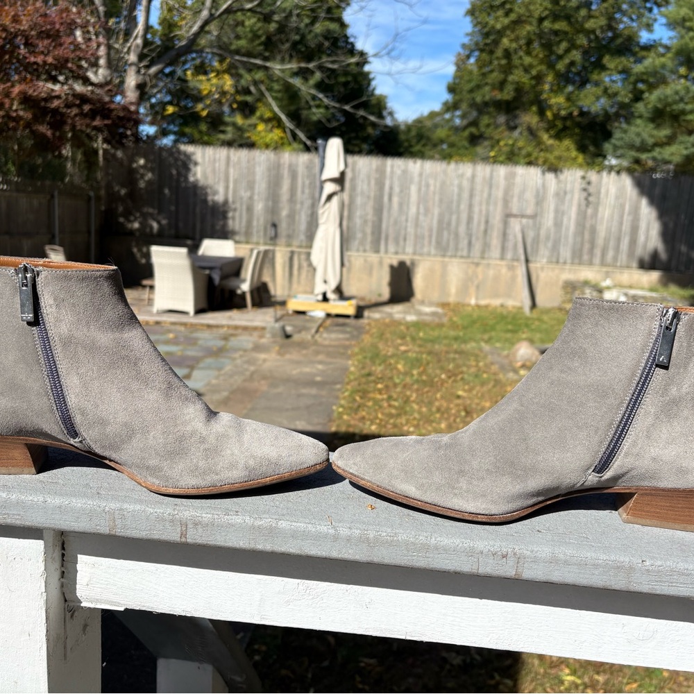 Aquatalia Women's Ankle Boots in Light Gray - Picture 11 of 11